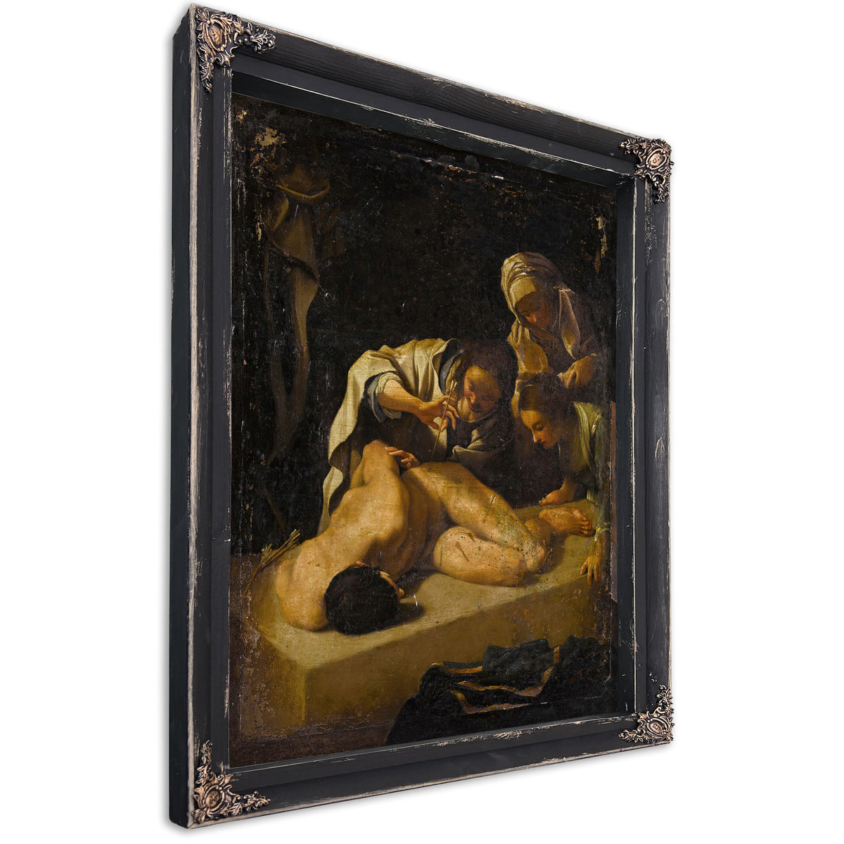 Saint Irene Tending Saint Sebastian By Bartolomeo Schedoni