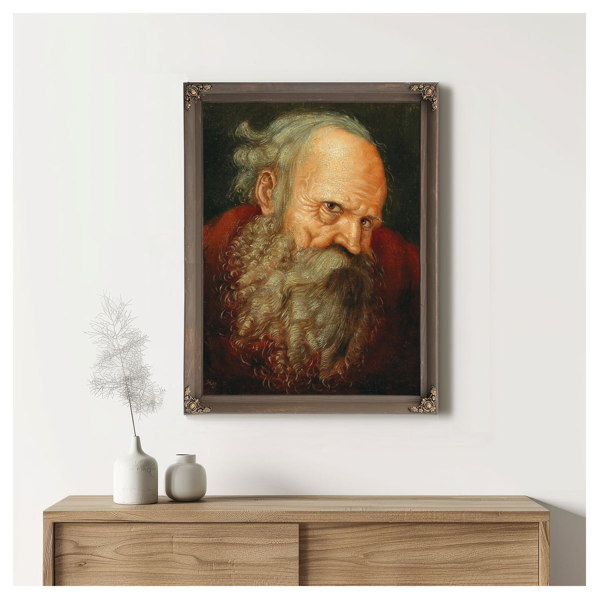A Bearded Saint By Follower of Albrecht Dürer