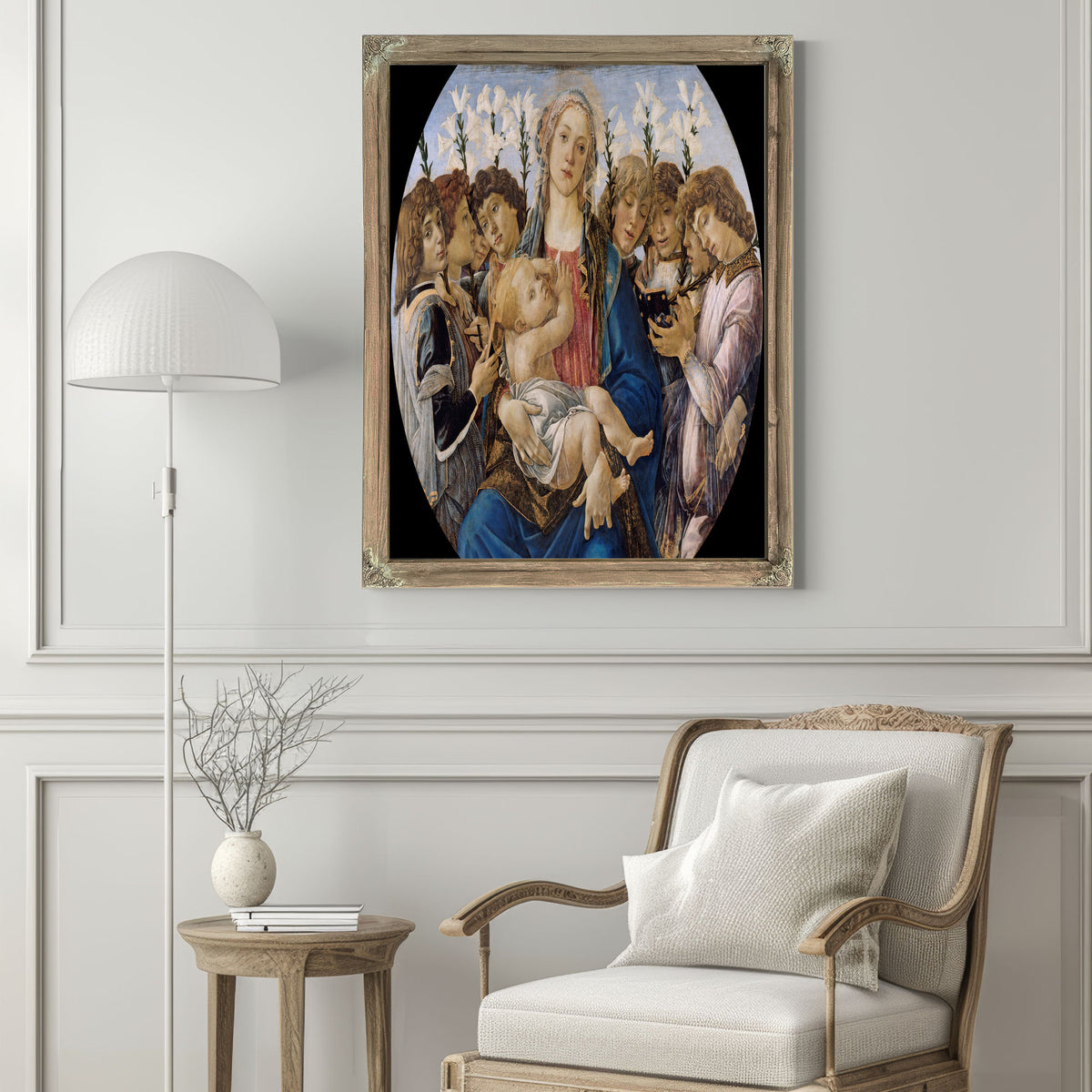 Mary With The Child And Singing Angels By Sandro Botticelli