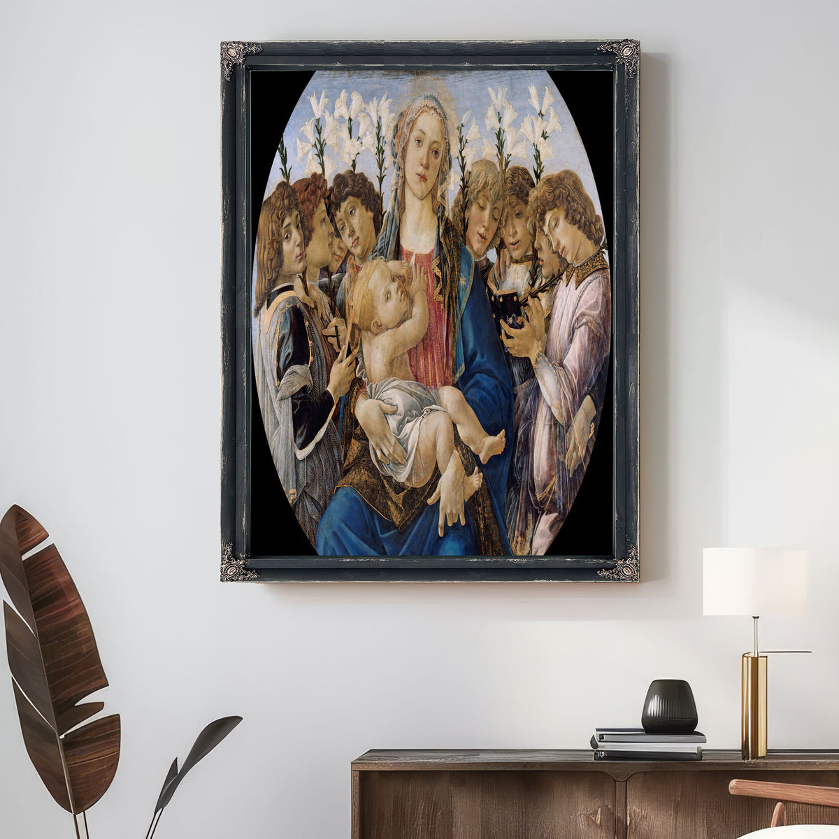 Mary With The Child And Singing Angels By Sandro Botticelli
