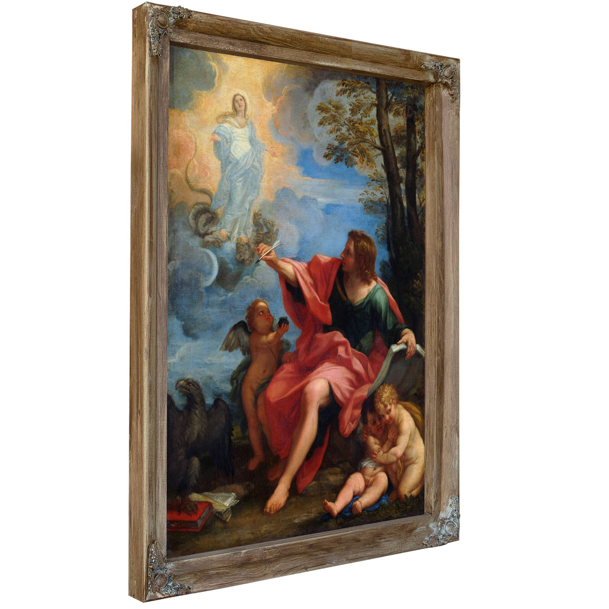 Saint John The Evangelist On Patmos By Carlo Maratti