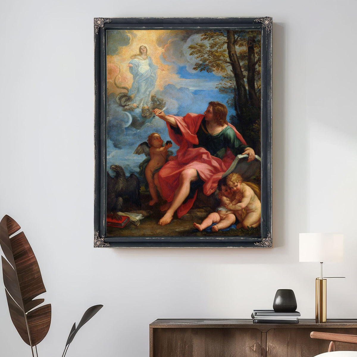 Saint John The Evangelist On Patmos By Carlo Maratti