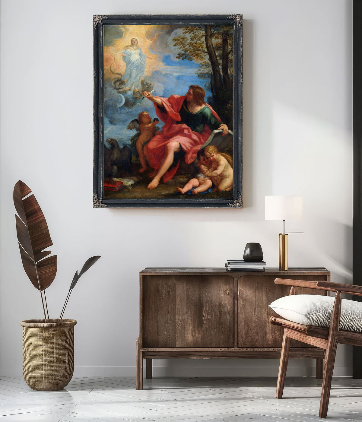 Saint John The Evangelist On Patmos By Carlo Maratti