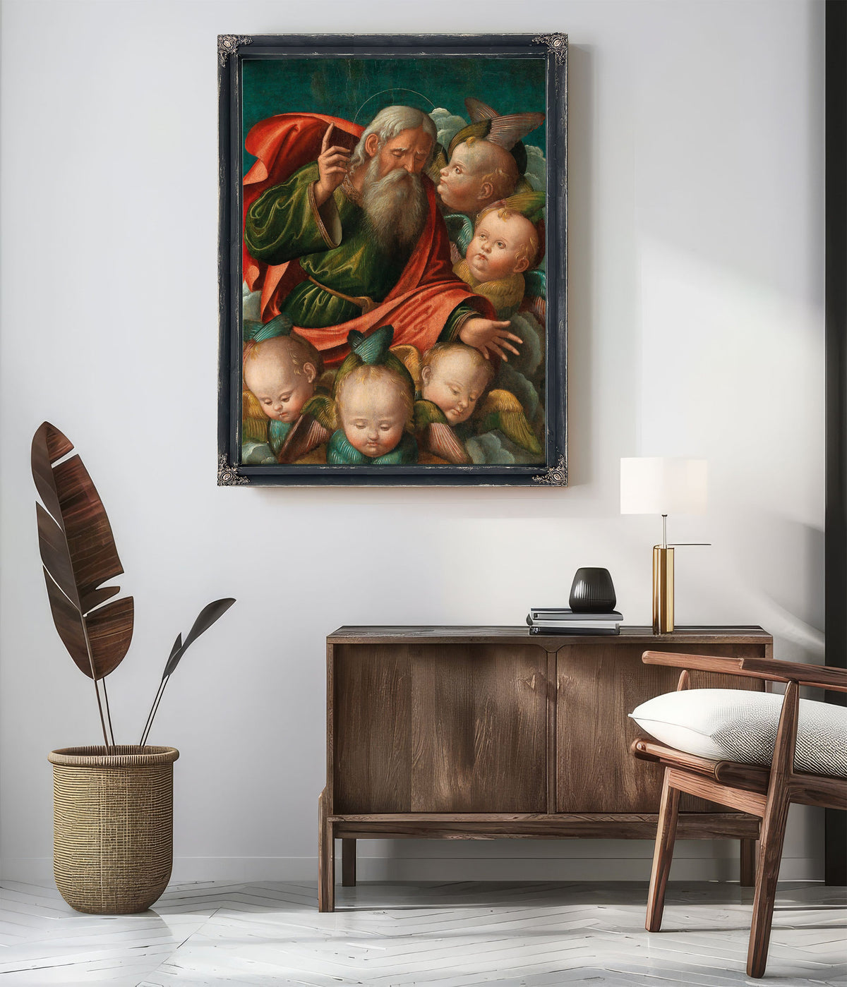God The Father Surrounded By Angels By Baldassarre di Matteo Carrari