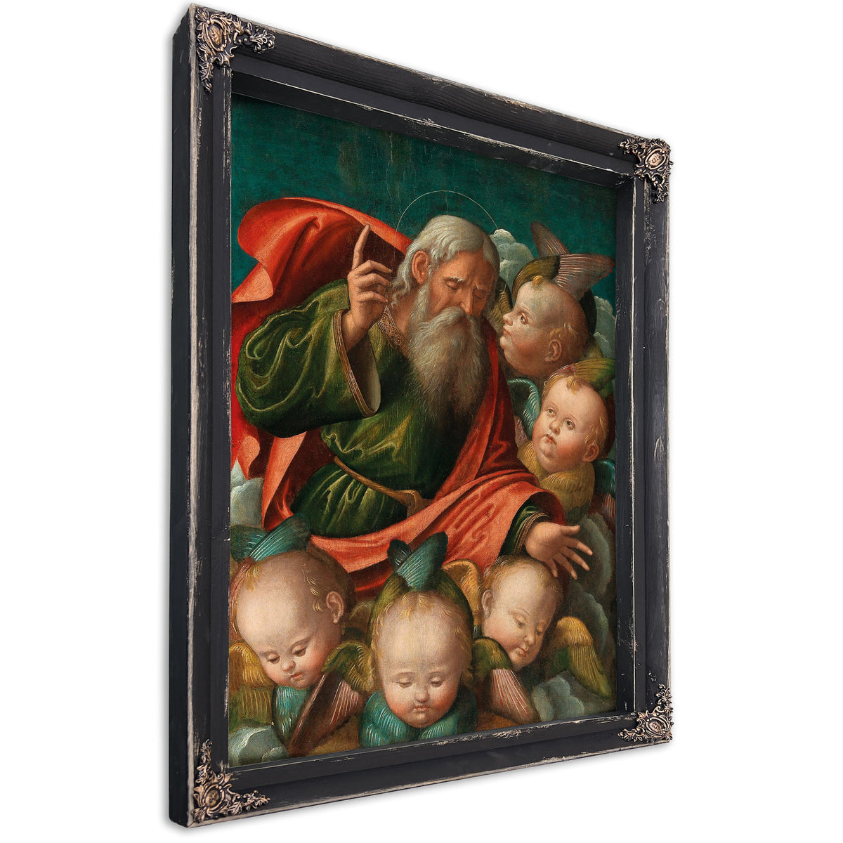 God The Father Surrounded By Angels By Baldassarre di Matteo Carrari