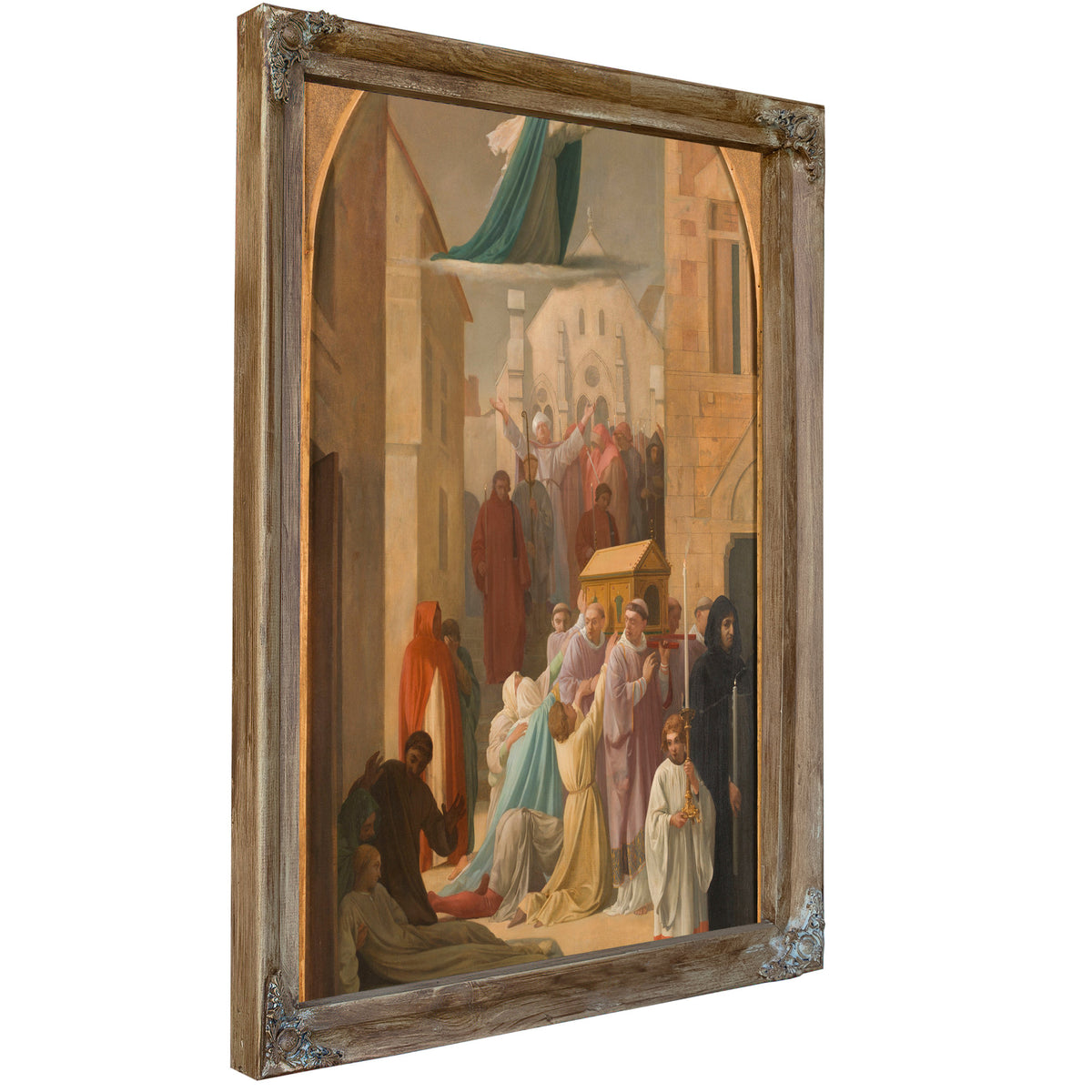 Le Miracle Des Ardents Procession De La Chasse De Sainte Genevieve By Louis Charles Timbal