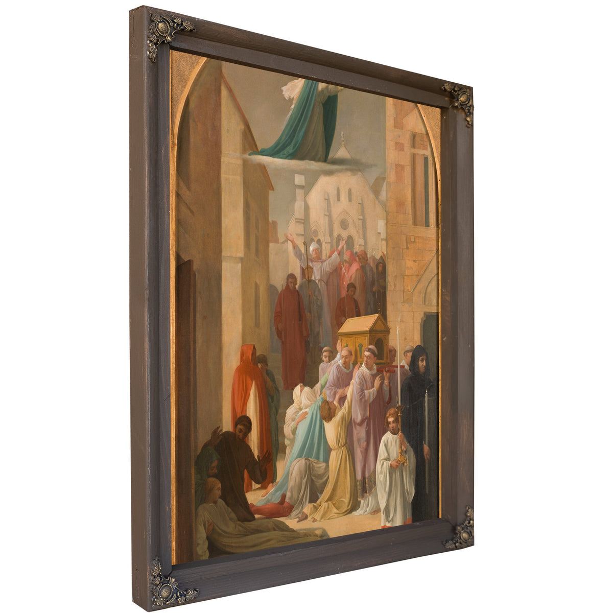 Le Miracle Des Ardents Procession De La Chasse De Sainte Genevieve By Louis Charles Timbal