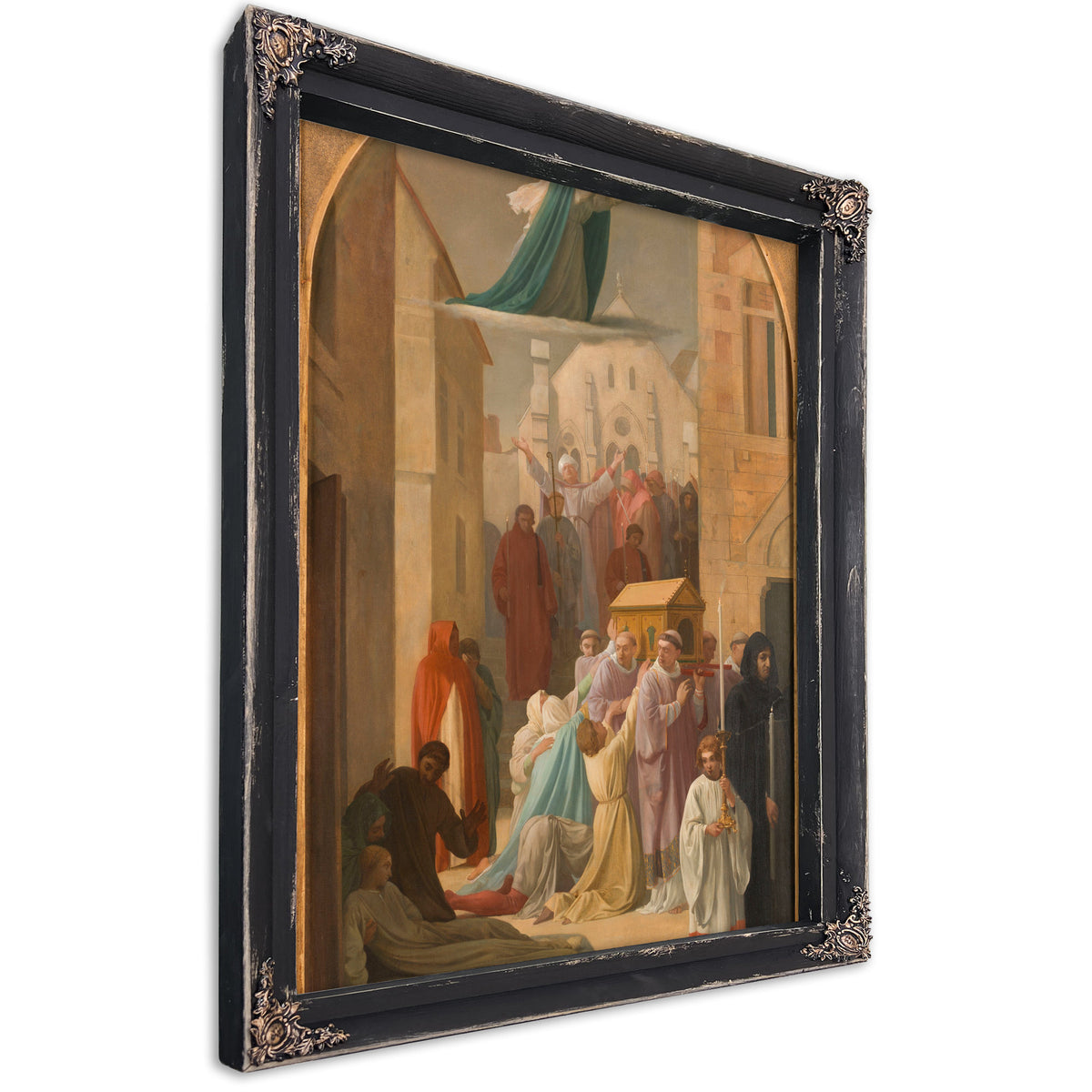 Le Miracle Des Ardents Procession De La Chasse De Sainte Genevieve By Louis Charles Timbal