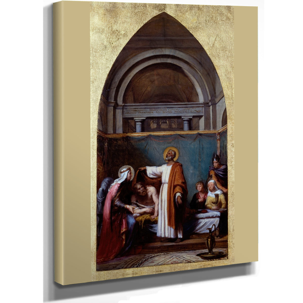 Saint Severin Abbe Dagaune Guerit Le Roi Clovis By Sébastien Melchior Cornu