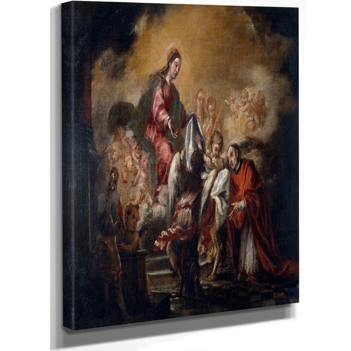 Imposition Of The Chasuble On Saint Ildephonsus By Juan de Valdés Leal