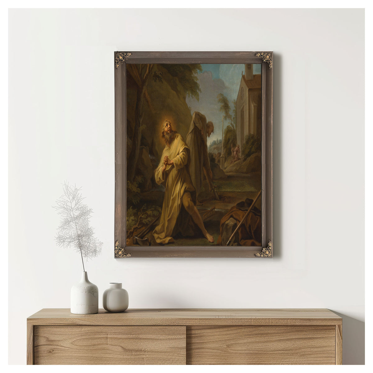 Saint Hymer In Solitude By After Jean Restout