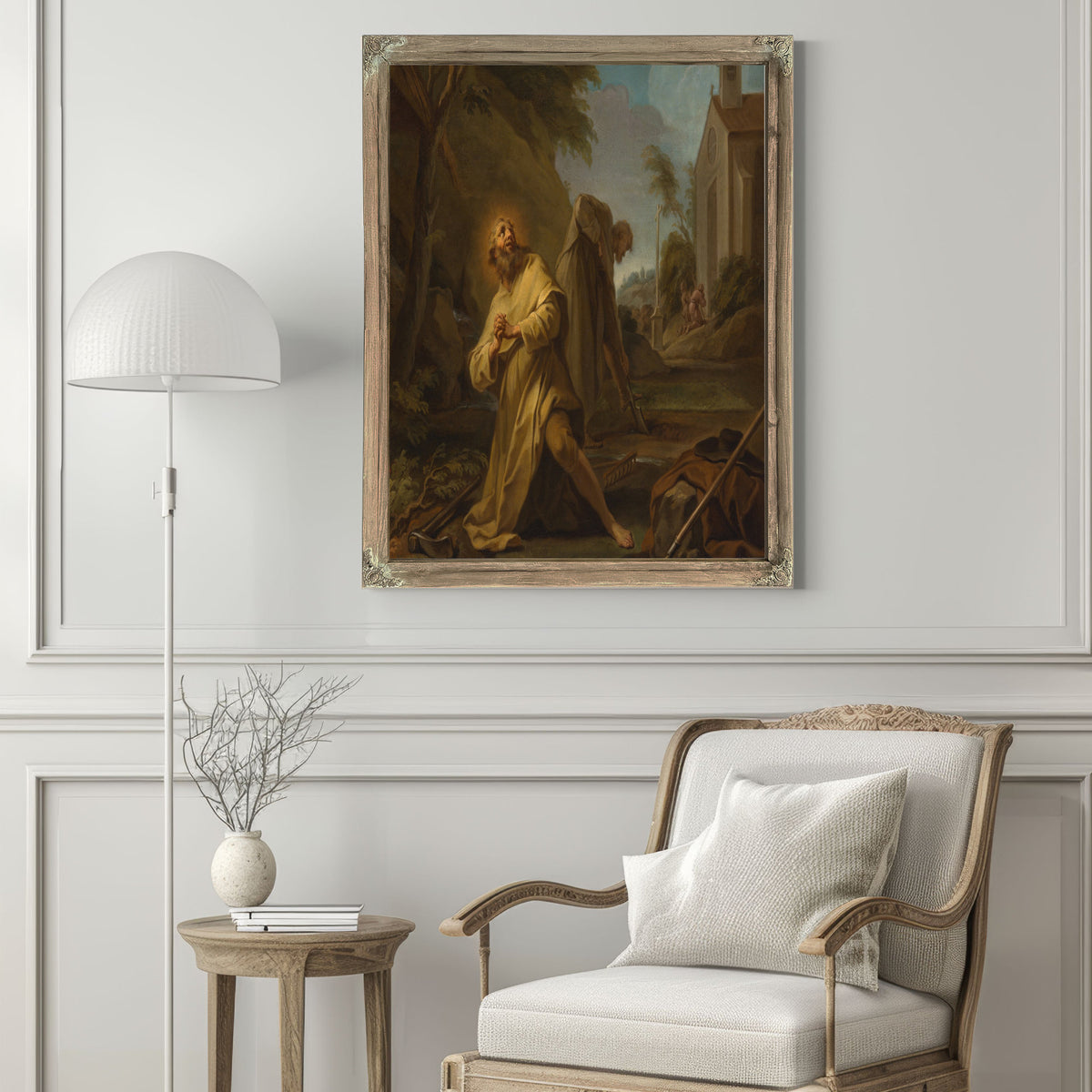 Saint Hymer In Solitude By After Jean Restout