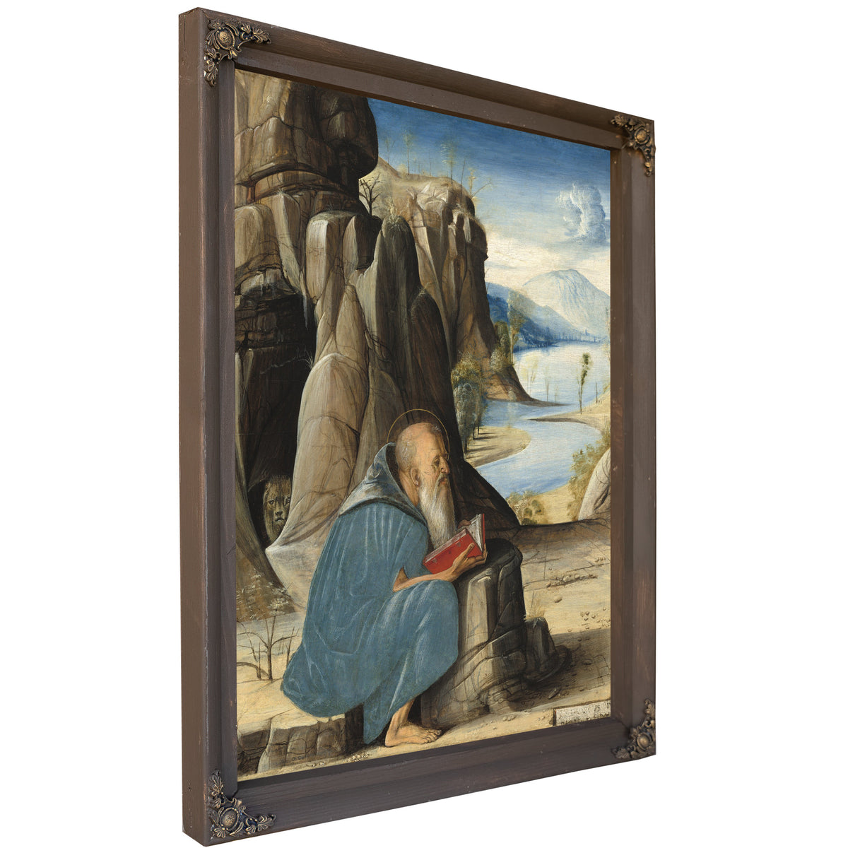 Saint Jerome Reading By Alvise Vivarini