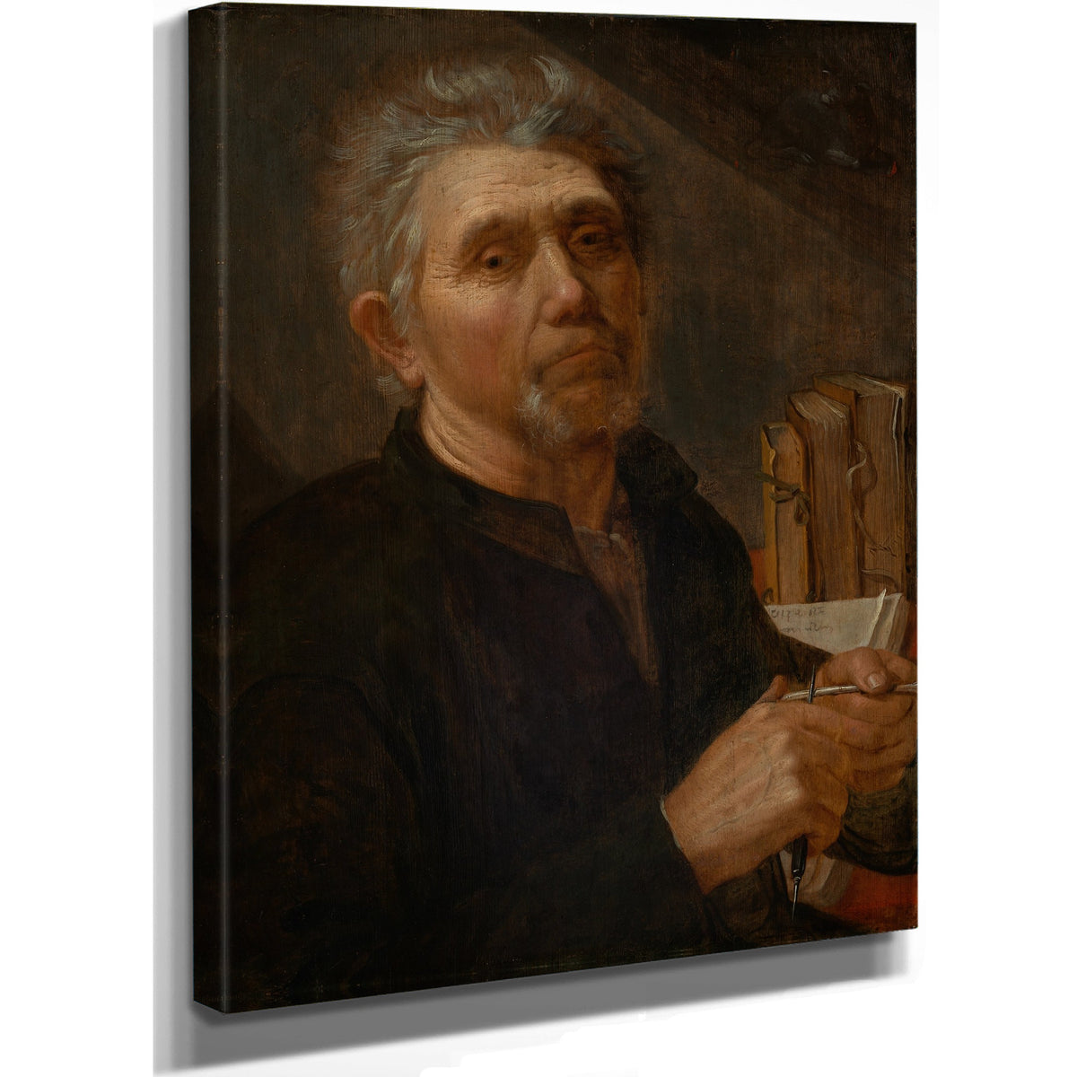 Der Evangelist Lukas Seine Feder Schneidend By Jacob Gerritsz Cuyp