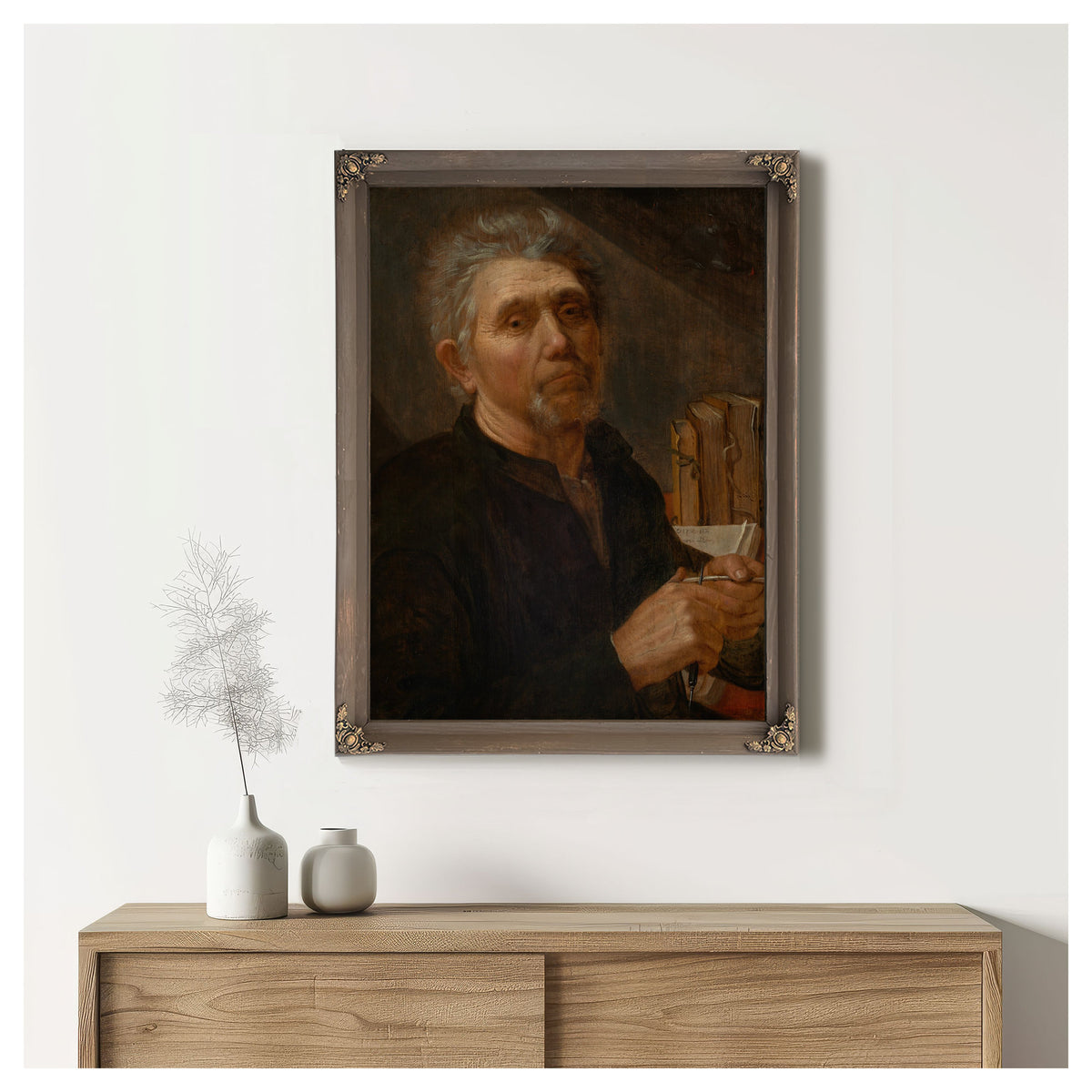 Der Evangelist Lukas Seine Feder Schneidend By Jacob Gerritsz Cuyp