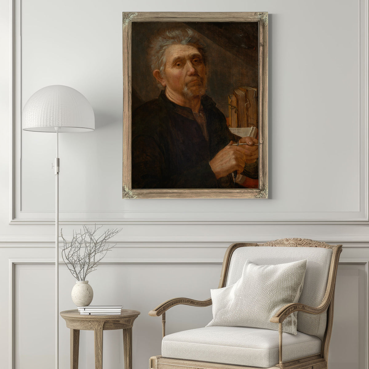 Der Evangelist Lukas Seine Feder Schneidend By Jacob Gerritsz Cuyp