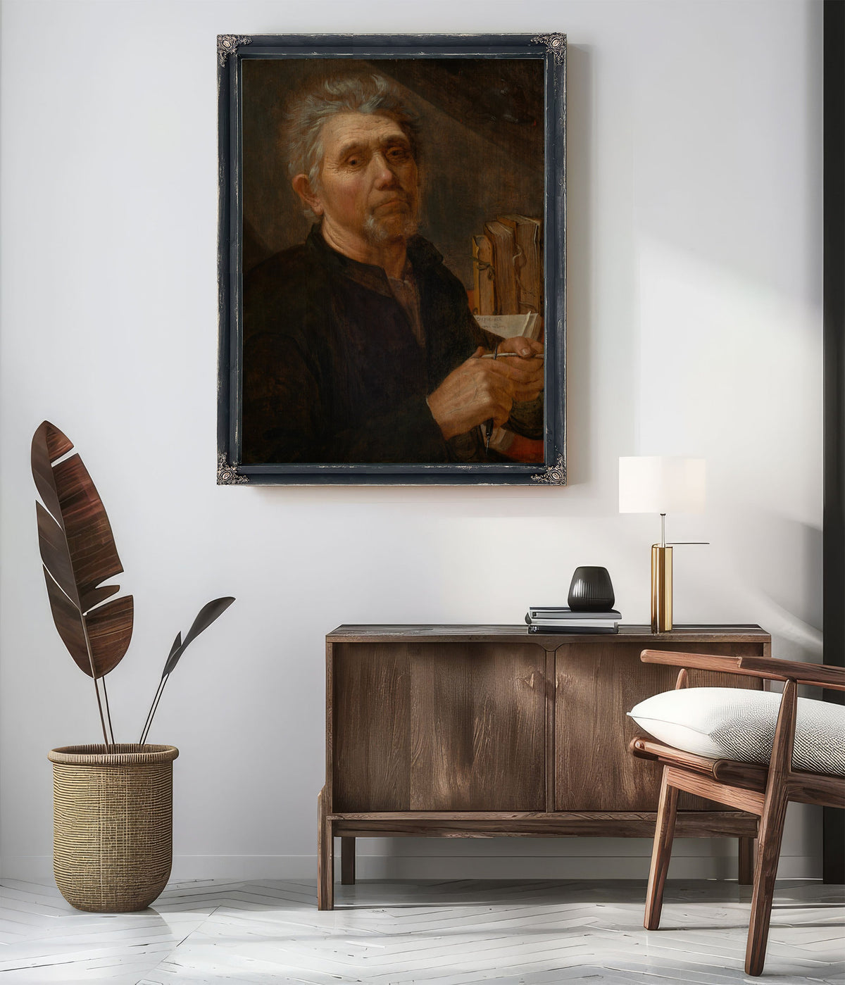 Der Evangelist Lukas Seine Feder Schneidend By Jacob Gerritsz Cuyp