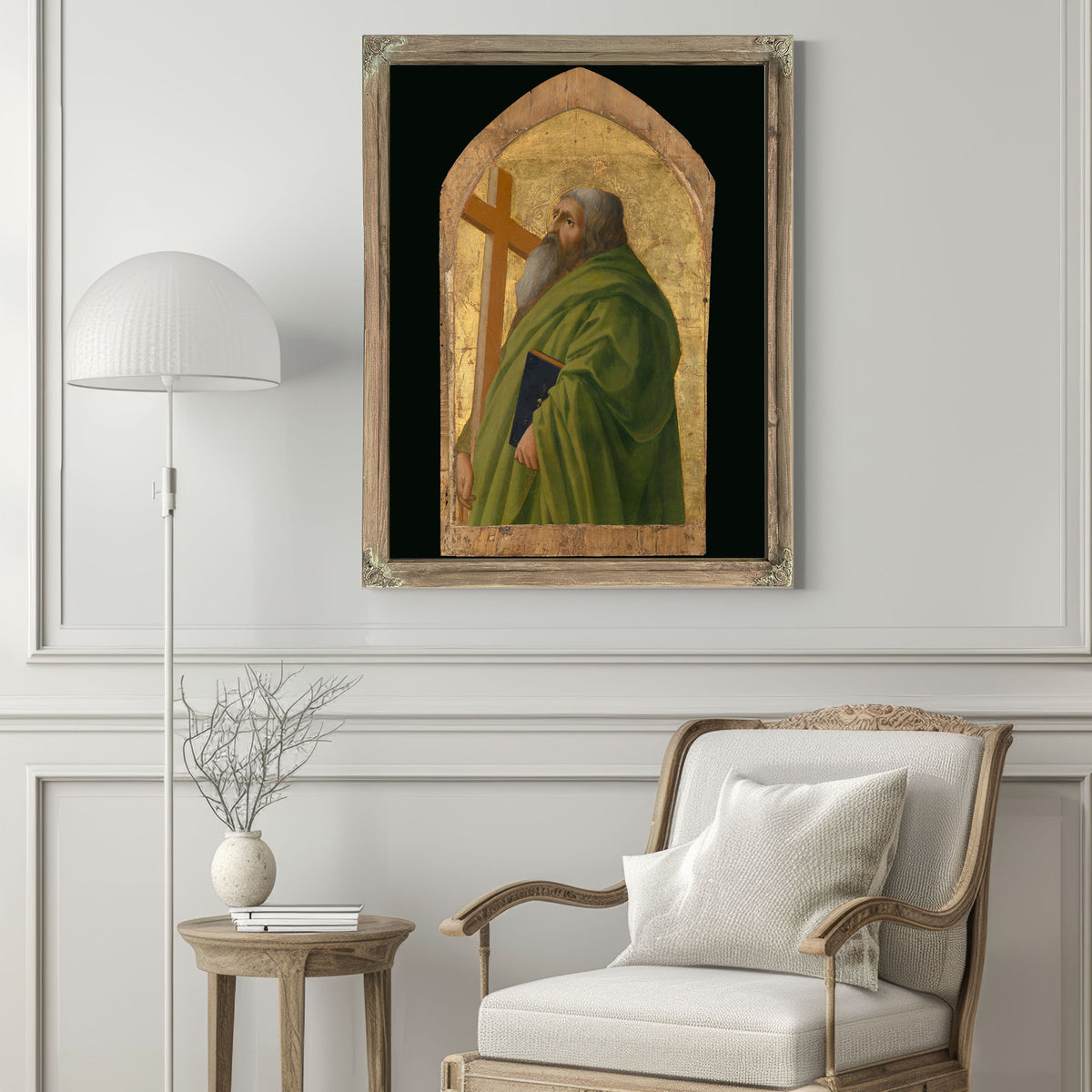 Saint Andrew 15 By Masaccio (Tommaso di Giovanni Guidi)