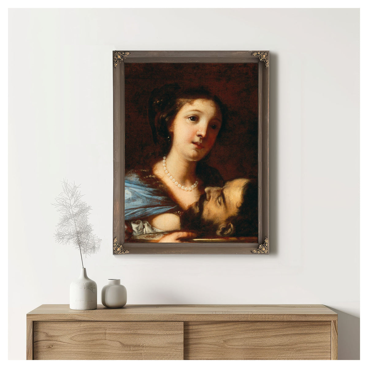 Salome With The Head Of Saint John The Baptist 6 By Francesco Rosa