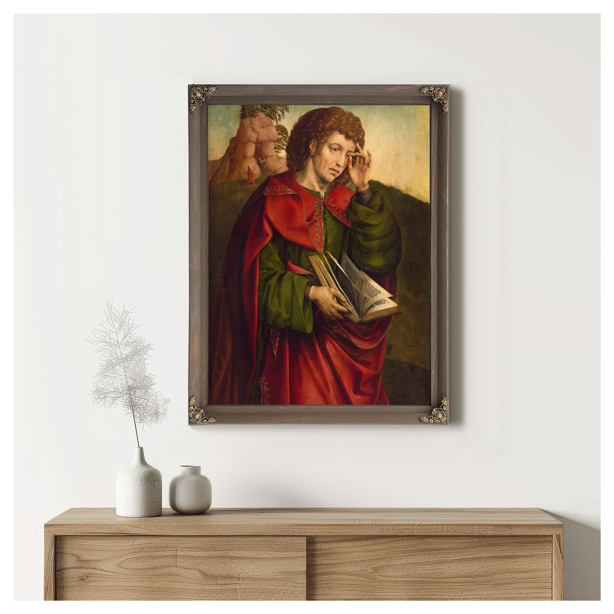 Saint John The Evangelist Weeping By Colijn de Coter