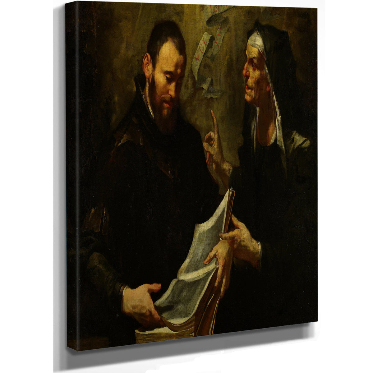Saint Augustine And Saint Monica By Gioacchino Assereto