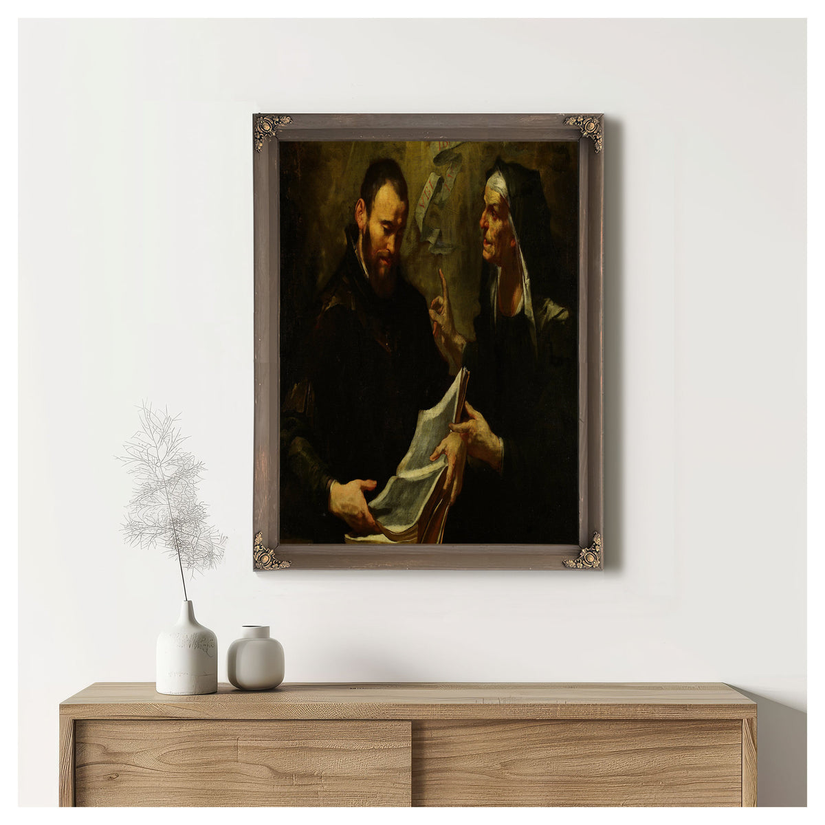 Saint Augustine And Saint Monica By Gioacchino Assereto