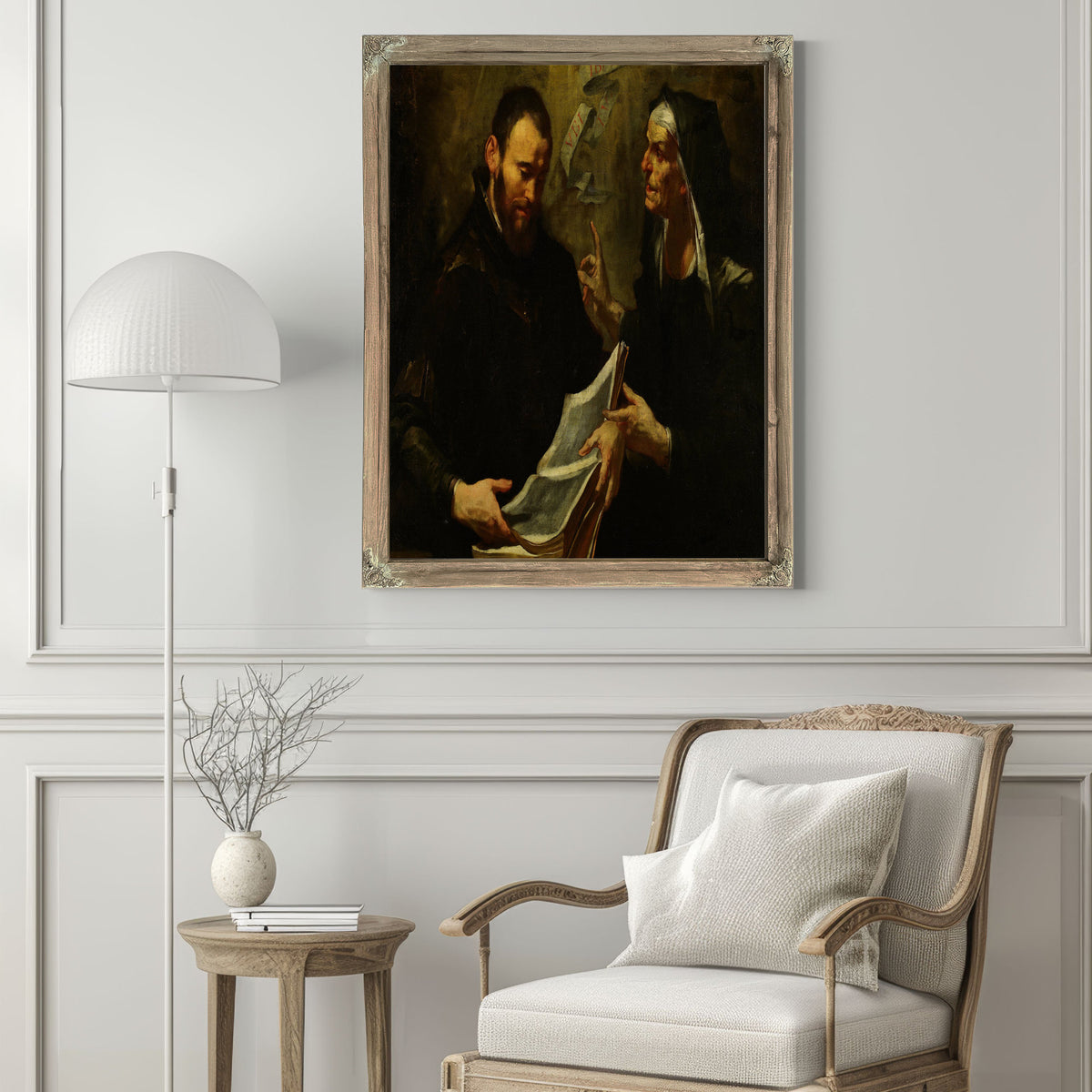 Saint Augustine And Saint Monica By Gioacchino Assereto