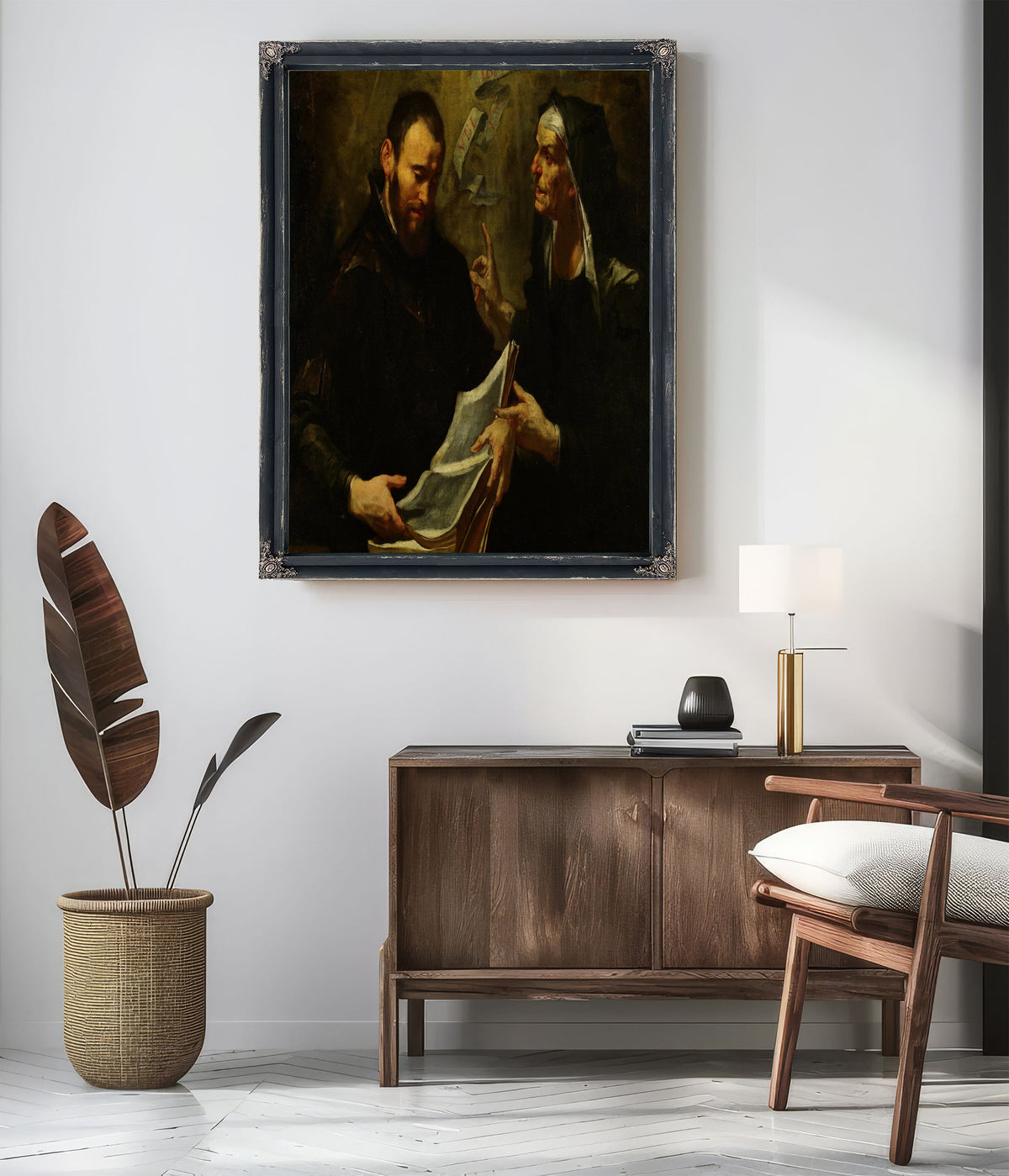 Saint Augustine And Saint Monica By Gioacchino Assereto