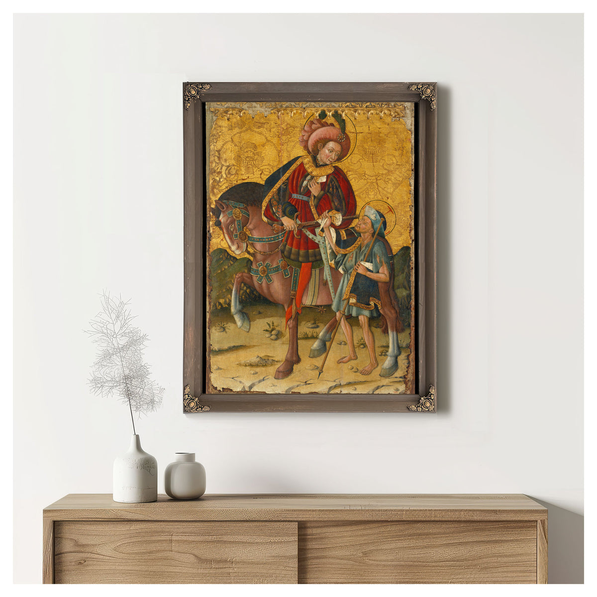 Saint Martin Sharing His Cloak By Blasco de Grañén