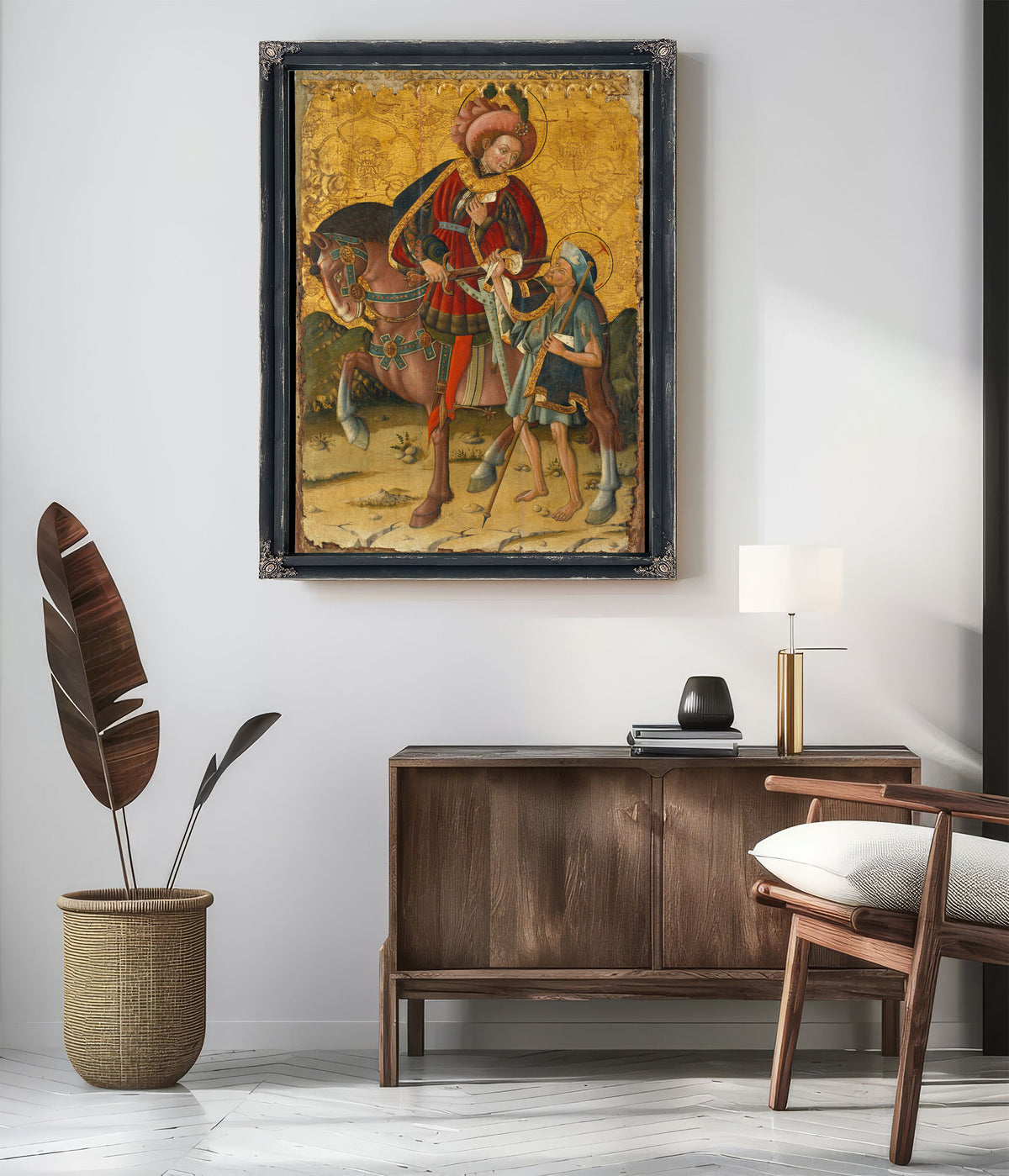 Saint Martin Sharing His Cloak By Blasco de Grañén