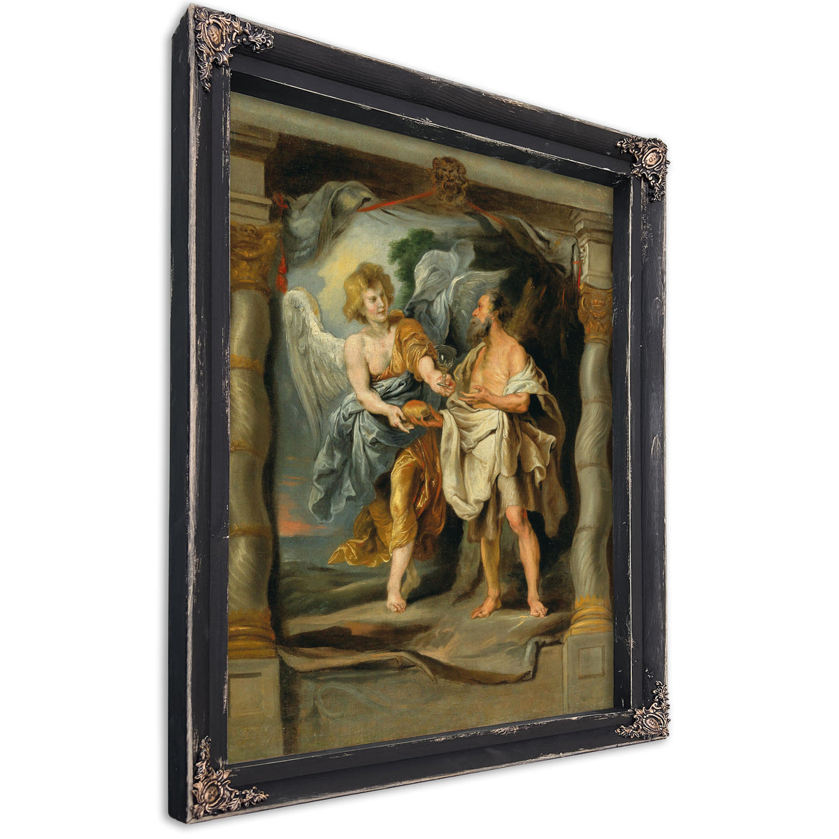 The Prophet Elijah Nourished By The Angel By Follower of Peter Paul Rubens