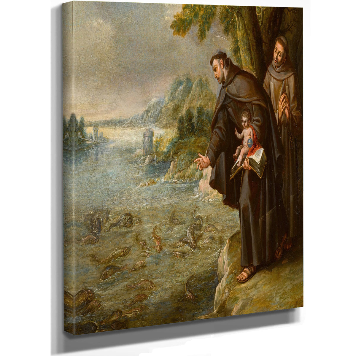 The Sermon Of Saint Anthony And The Fish By Circle of Francisco Rizzi