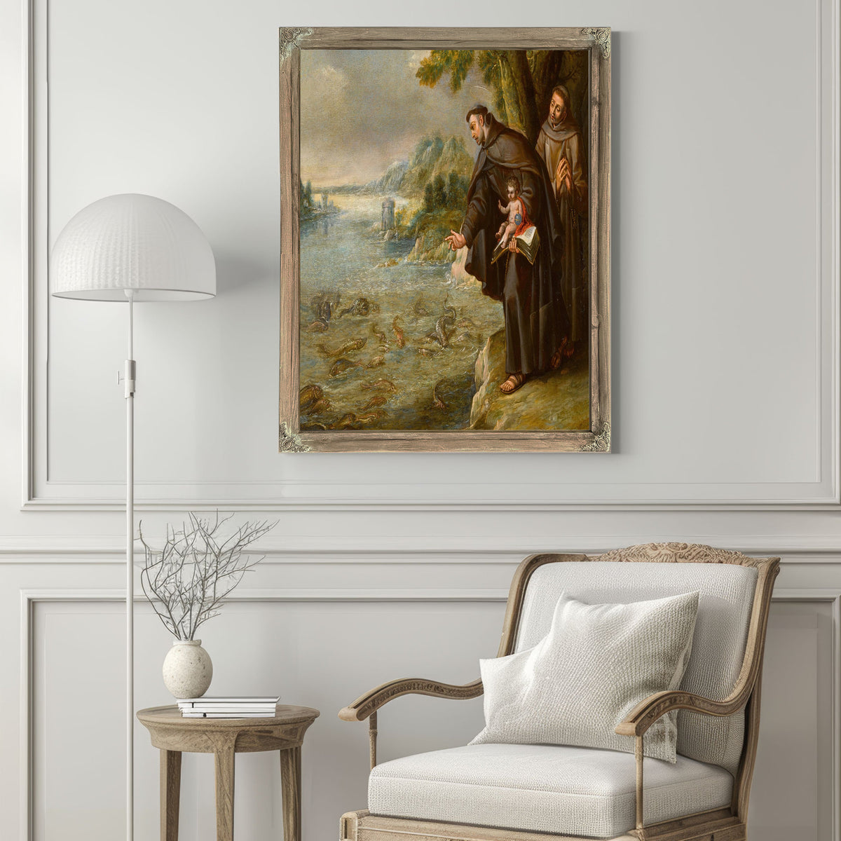 The Sermon Of Saint Anthony And The Fish By Circle of Francisco Rizzi