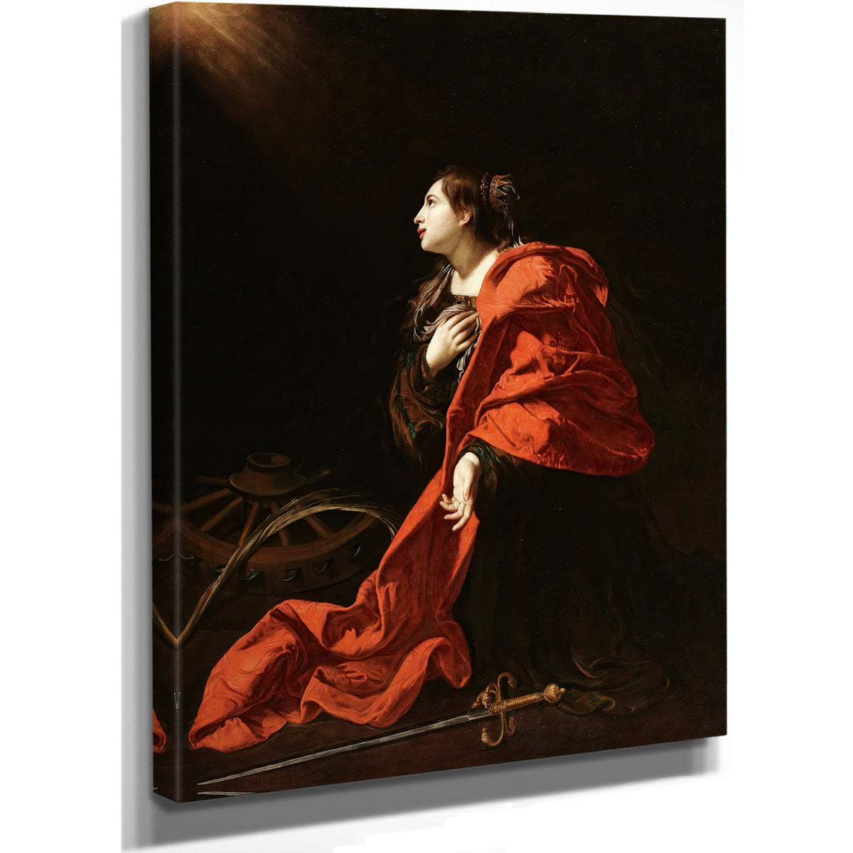 Saint Catherine 6 By Bartolomeo Cavarozzi