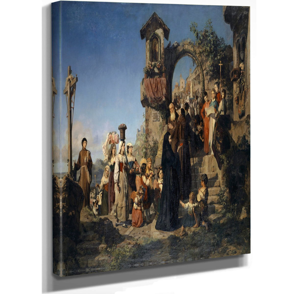 Saint Marys Day In The Sabine Mountains By Ernst Stückelberg