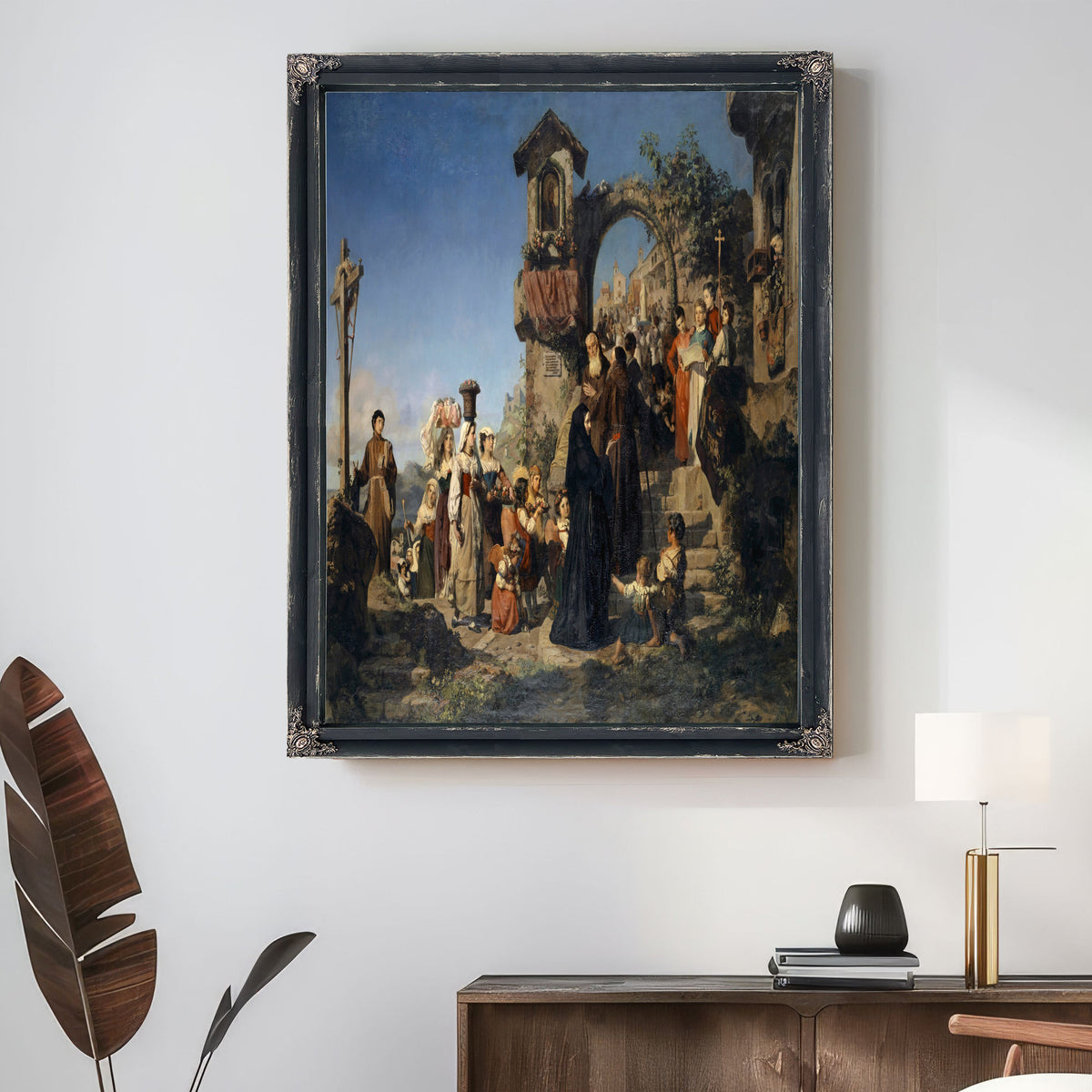 Saint Marys Day In The Sabine Mountains By Ernst Stückelberg