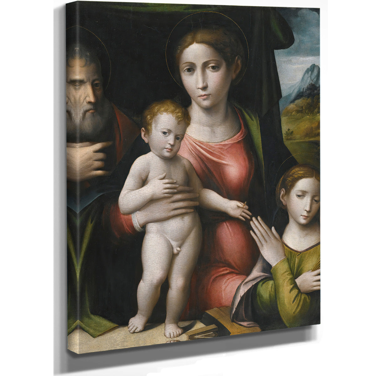 The Mystic Marriage Of Saint Catherine 8 By Giulio Raibolini