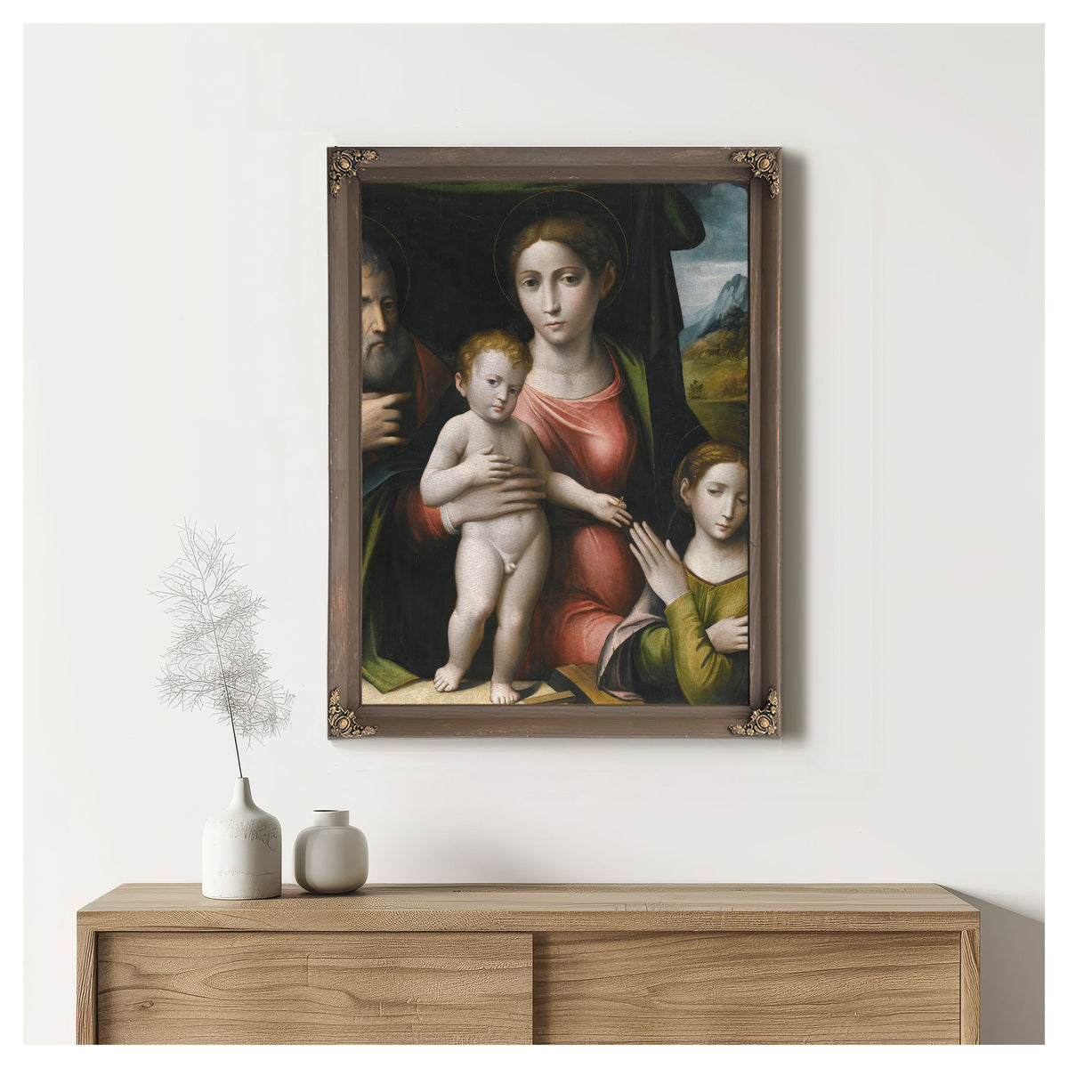 The Mystic Marriage Of Saint Catherine 8 By Giulio Raibolini