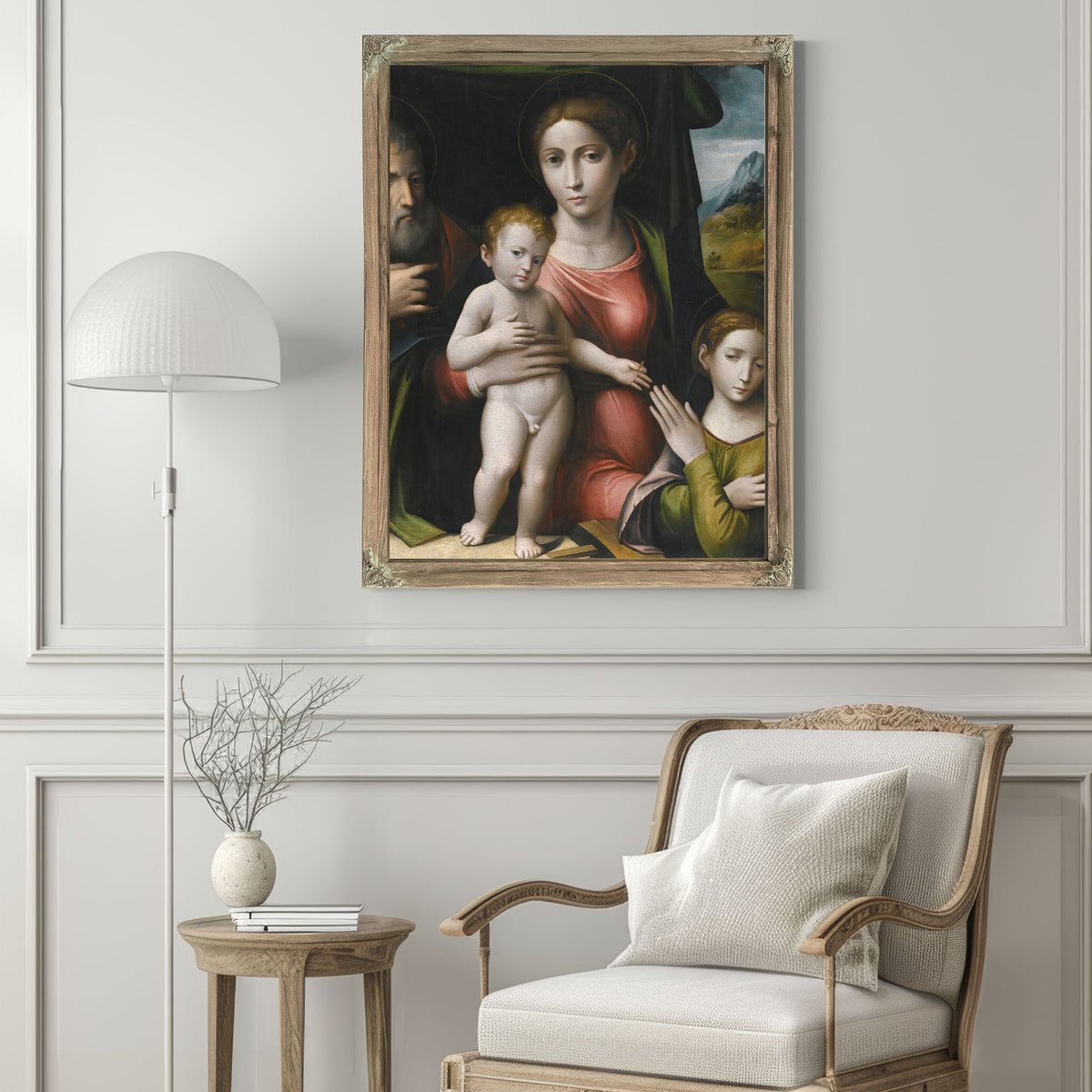 The Mystic Marriage Of Saint Catherine 8 By Giulio Raibolini