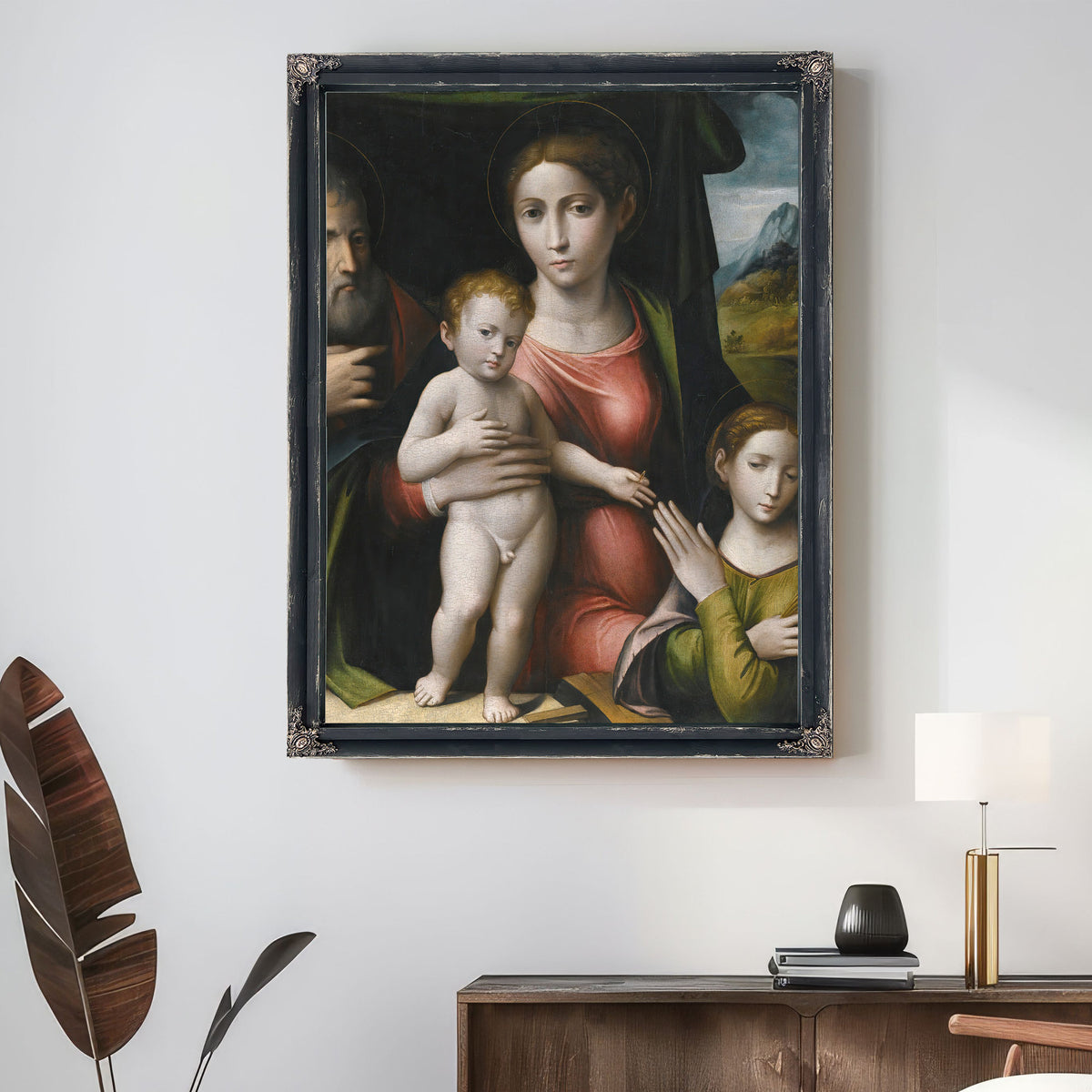 The Mystic Marriage Of Saint Catherine 8 By Giulio Raibolini