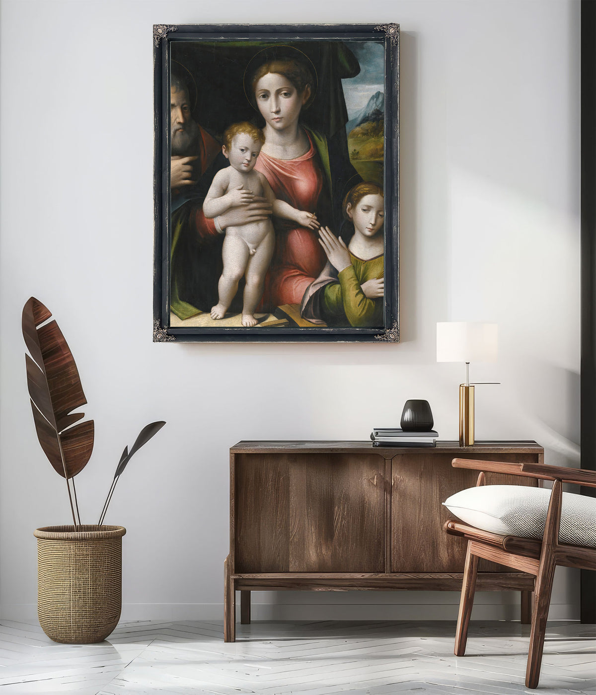 The Mystic Marriage Of Saint Catherine 8 By Giulio Raibolini