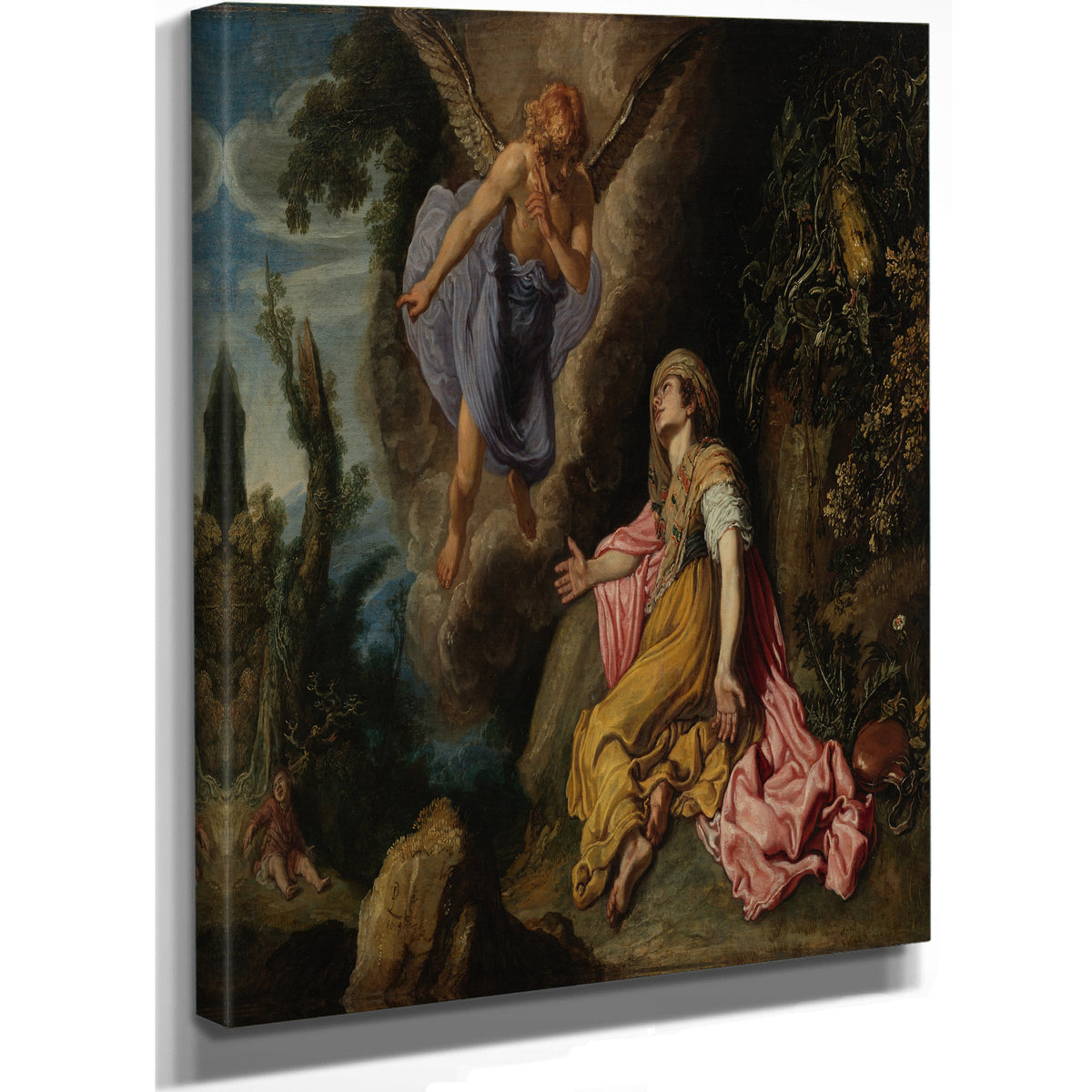 Hagar And The Angel 3 By Pieter Lastman