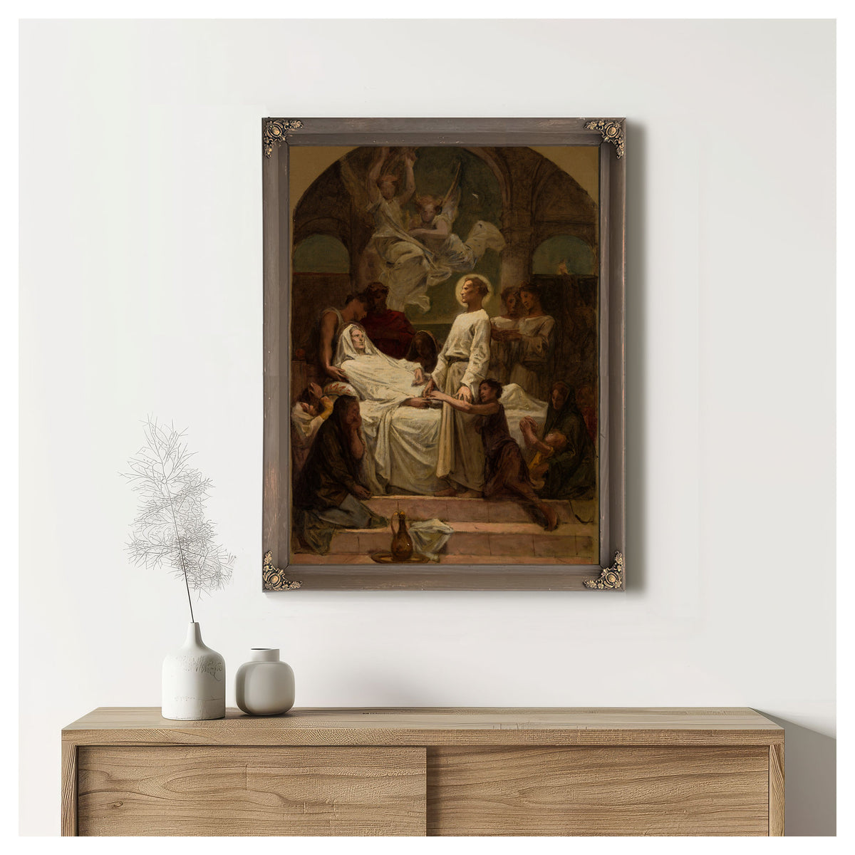La Mort De Sainte Monique By Diogène Maillart