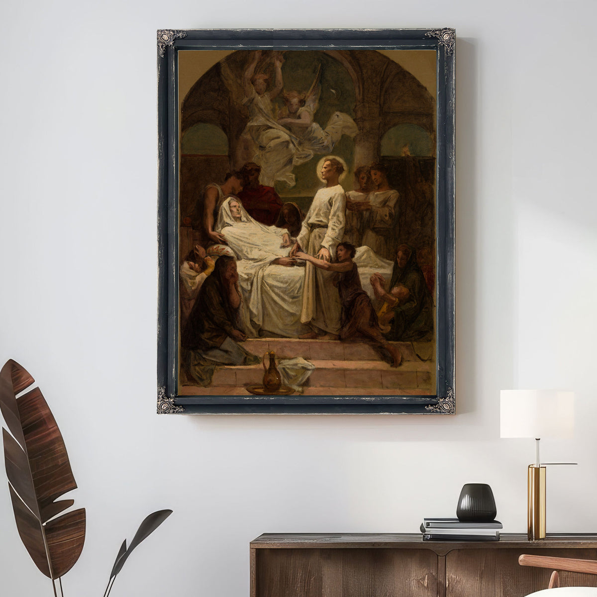 La Mort De Sainte Monique By Diogène Maillart