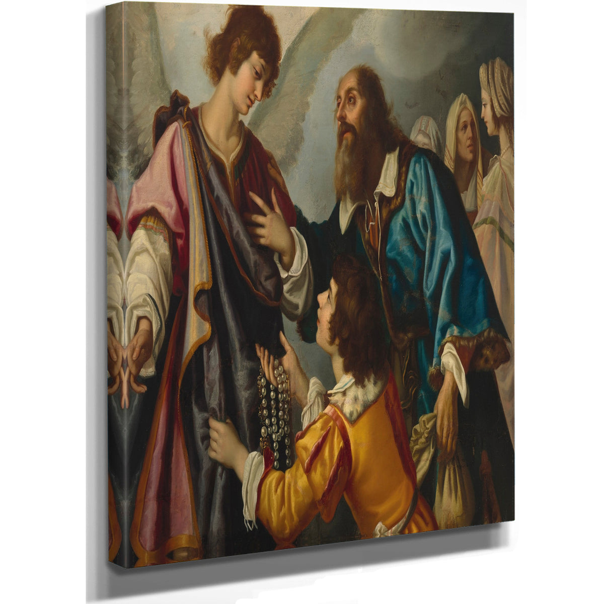 The Angel Raphael Refusing The Gifts Offered By Tobias By Studio oOf Giovanni Biliverti