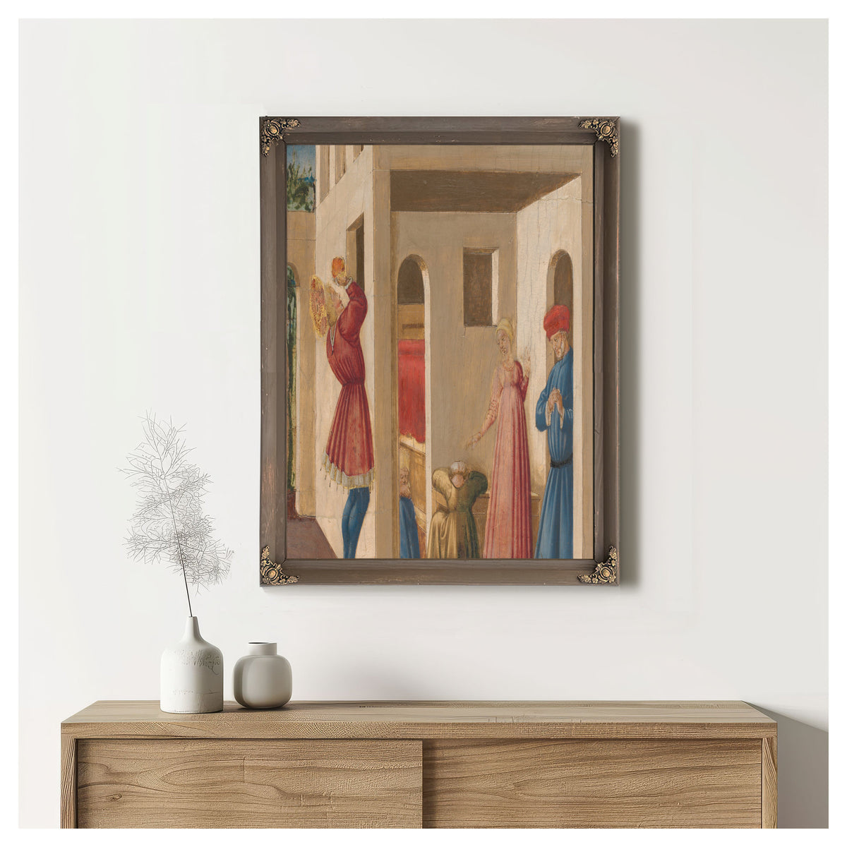 A Scene From The Legend Of Saint Nicholas Of Bari By Neri di Bicci