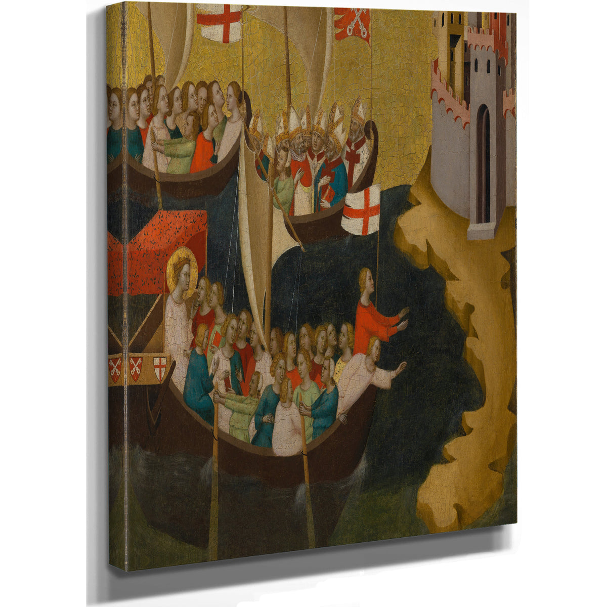 Arrival Of Saint Ursula At Cologne By Bernardo Daddi