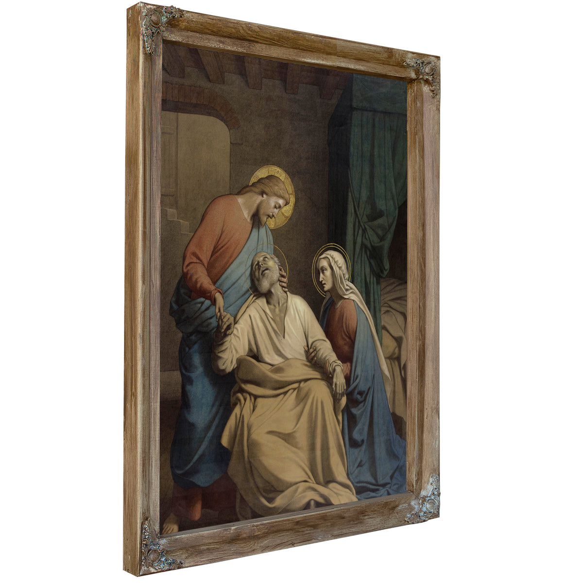 The Death Of Saint Joseph 4 By Auguste Jean-Baptiste Leloir