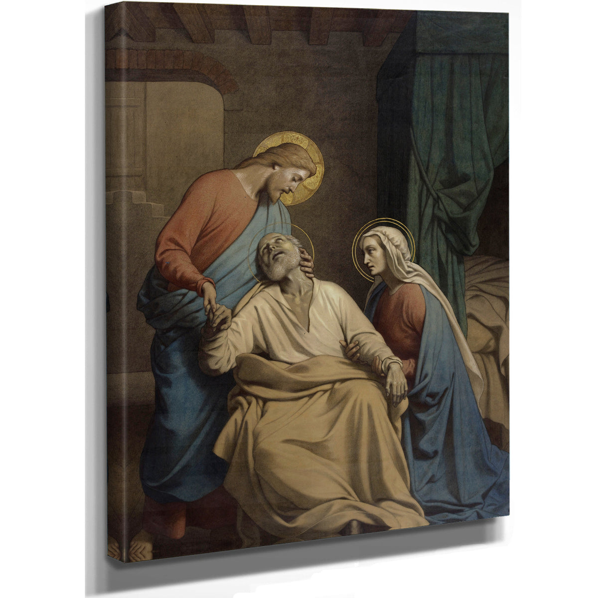 The Death Of Saint Joseph 4 By Auguste Jean-Baptiste Leloir