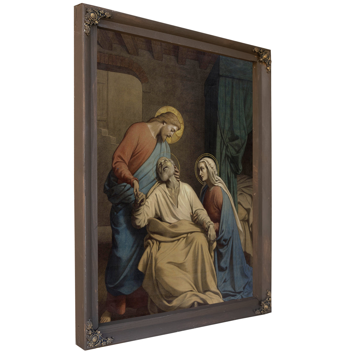 The Death Of Saint Joseph 4 By Auguste Jean-Baptiste Leloir